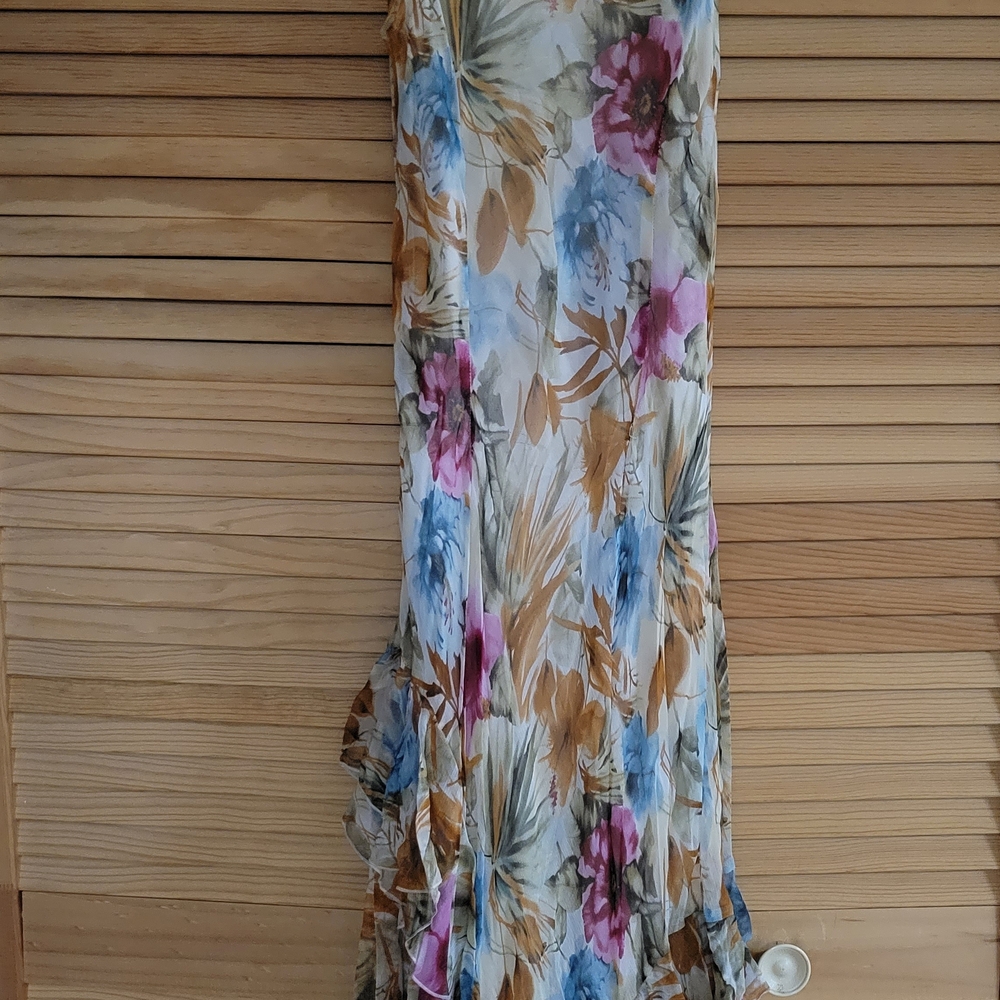 Newport News Floral High Low Dress - Multicolor